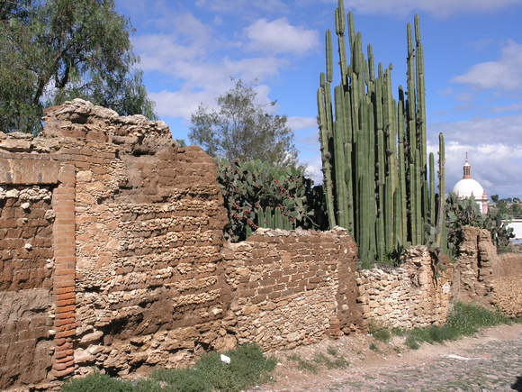 Old adobe wall Mexico