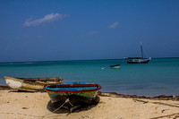 Painted Boats on Beach Port Salut Haiti