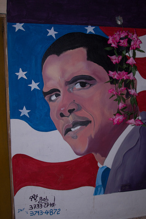 President Obama Haiti Painting