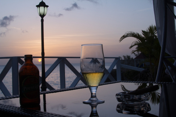 Prestige Beer, Cigar and Sunset Haiti