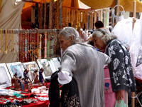 Elederly women pilgrims Guanajuato Mexico